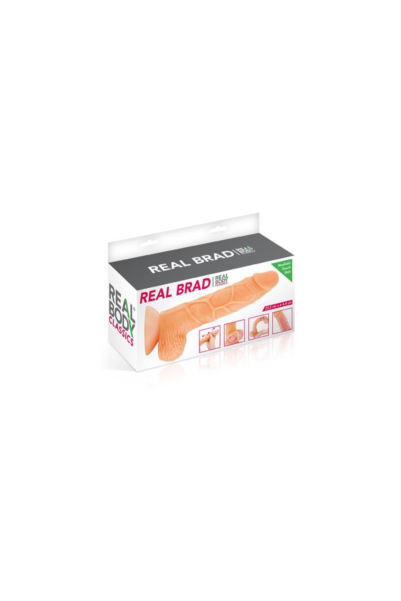 Gode ultra-réaliste 21 cm - Real Brad